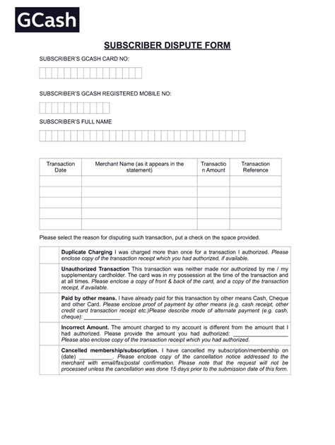 gcash transaction slip pdf|SUBSCRIBER DISPUTE FORM .